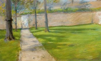 William Merritt Chase : A Bit of Sunlight aka The Garden Wass